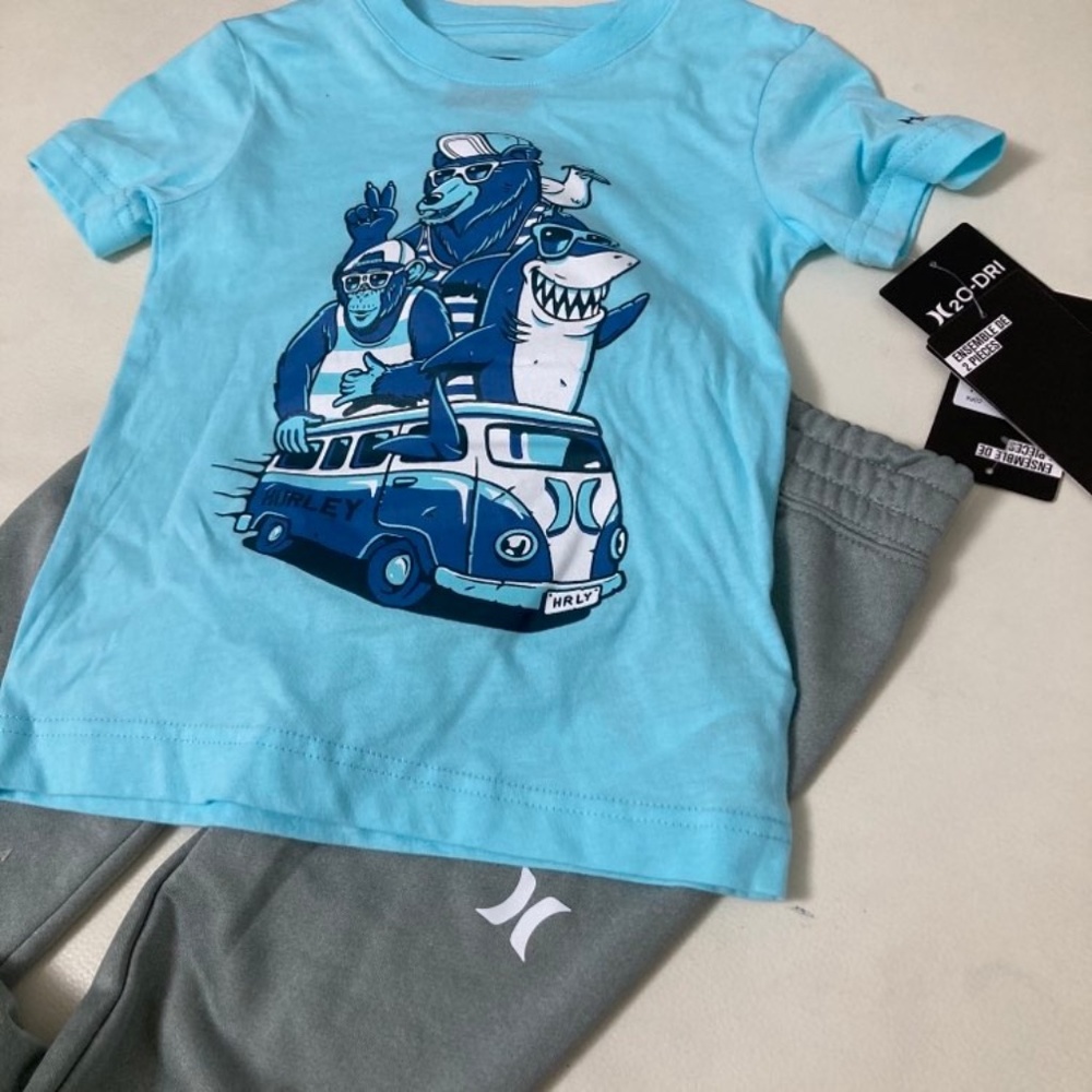 Hurley Surf SHARK Pants Top Super cute outfit 5103 - Picture 4 of 7